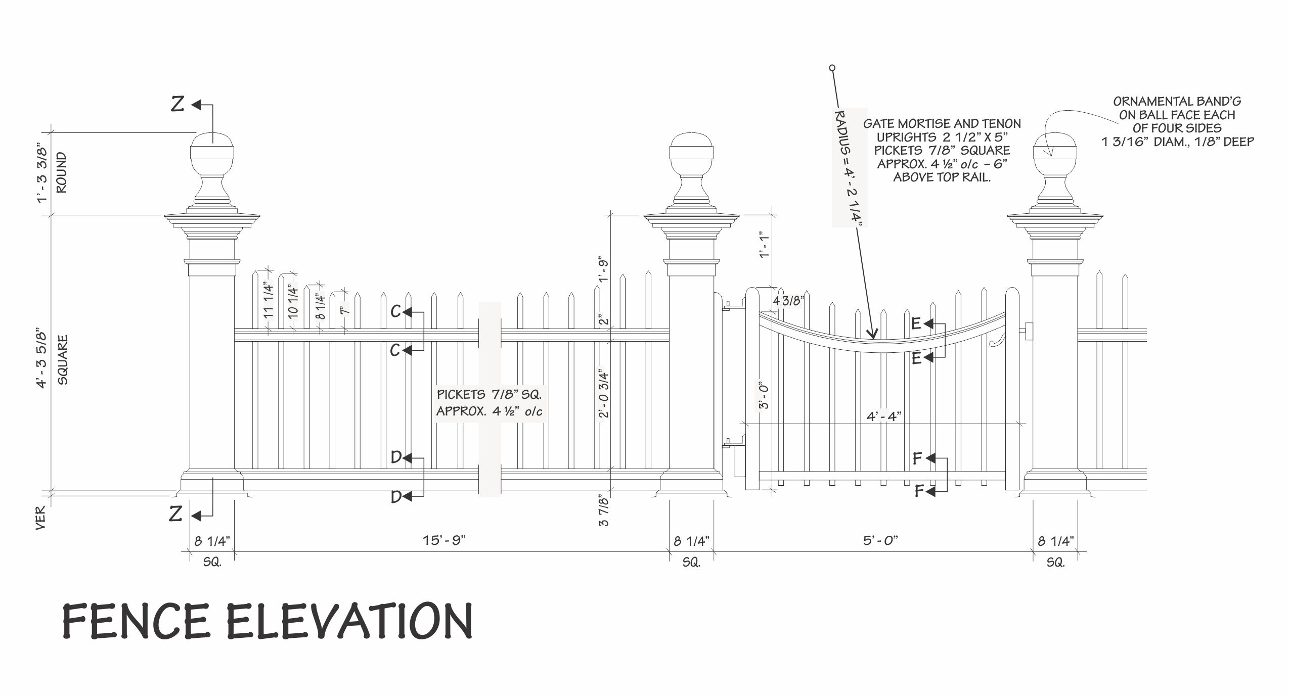 Free Picket Fence Plans 5